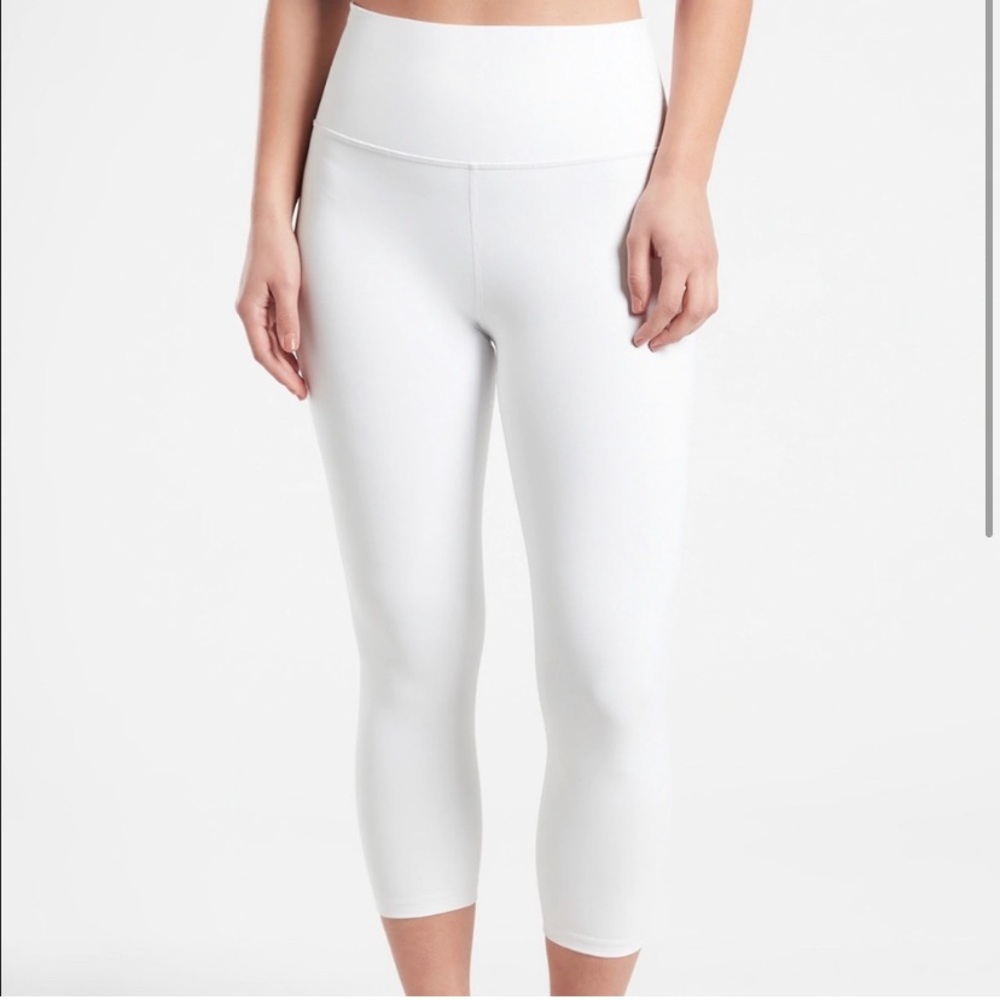 Athleta Elation white capris
